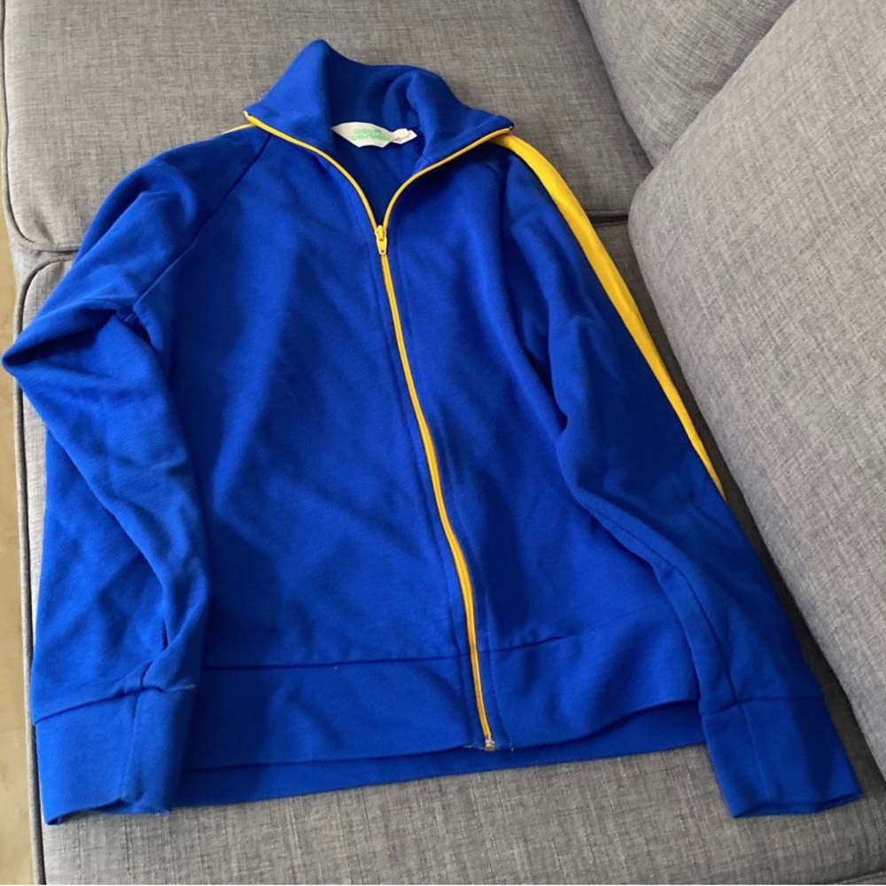 Vintage 80’s basketball zip up jacket